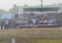 Penurunan Bendera HUT RI ke-81 di Pangkal Baru, Kades Ajak Warga Perkuat Persatuan Bendera
